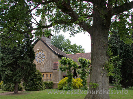 , Great%Warley Church - The grounds were certainly well tended. The grass was beautifully mown, and the trees looked ... tidy ... if a little tarted up!
