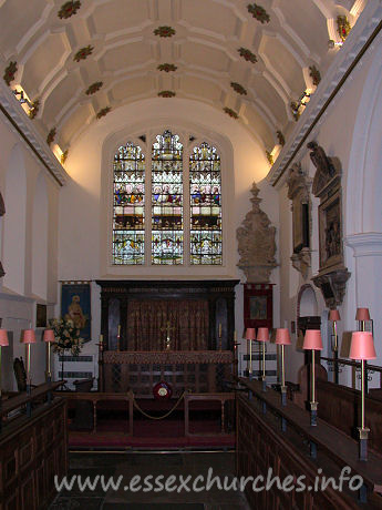 St Margaret, Barking Church - The east end of the chancel is the oldest part of this church, 
shown by it's side lancet windows.
