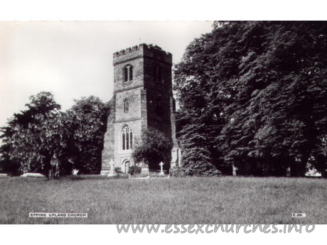 All Saints, Epping Upland Church - Postcard by Cranley Commercial Calendars, Ilford, Essex.