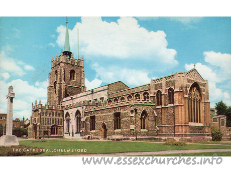 St Mary, St Peter & St Cedd, Chelmsford Cathedral - A Salmon Cameracolour POST CARD
Copyright J.SALMON LTD, Sevenoaks
