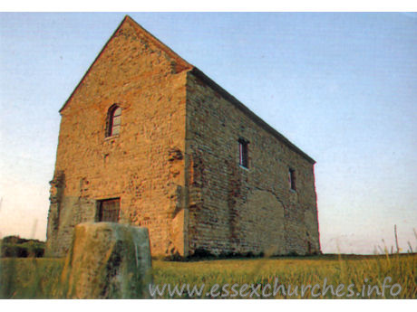St Peter-on-the-Wall, Bradwell-juxta-Mare  Church - Postcard Copyright - St Peter's Chapel Commitee
Photo by Mick Ball L.R.P.S.