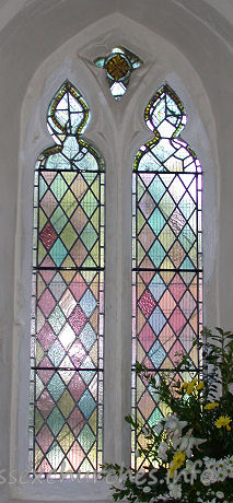 , North%Shoebury Church - This Y-traceried and cusped window is from around 1300.
