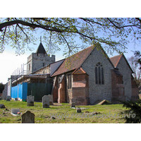 St Michael, Aveley Church - Much of the church was obscured by building work on this visit.
