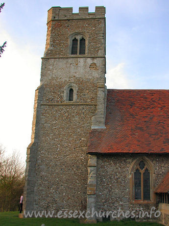St Botolph, Beauchamp Roding Church - More problems with the stonework fixed and rendered.