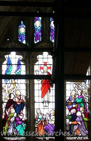 , Little%Wakering Church - And he led them out as far as to Bethany, and he lifted up his hands, and blessed them. === And it came to pass, while he blessed them, he was parted from them, and carried up into heaven. === And they worshipped him, and returned to Jerusalem with great joy. LUKE XXIV, 50.
