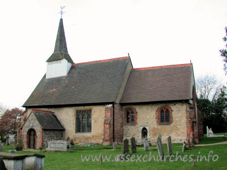 St Mary, Little Burstead Church - 




This church has a Norman nave. The chancel is C16, and has brick traceried windows.

