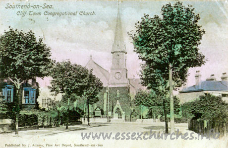 Clifftown Congregational, Southend-on-Sea  Church - 


Published by J. Adams, Fine Art Depot, Southend-on-Sea.
