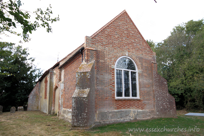St Mary, Mundon Church - 



Brick east end of early C18 chancel.
(Not the brick 'west' end, as was stated on my old website! - 
hopefully no-one noticed - or maybe you were all too polite to say!)



