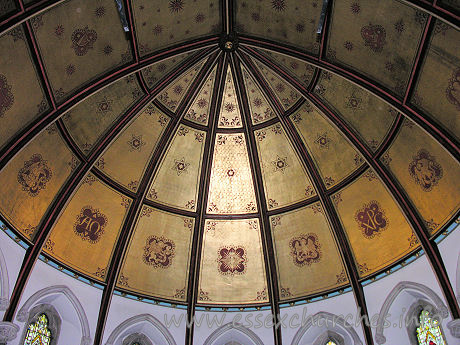 , Mistley% Church - The chancel ceiling.


