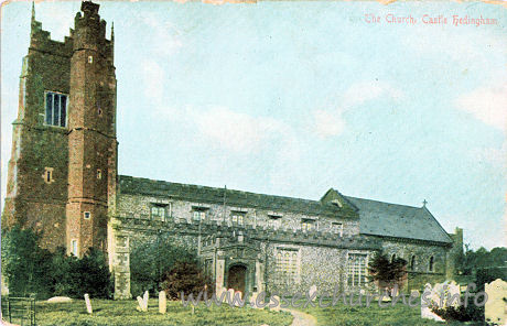 , Castle%Hedingham Church - Postcard by F. Artis, Dedham.



