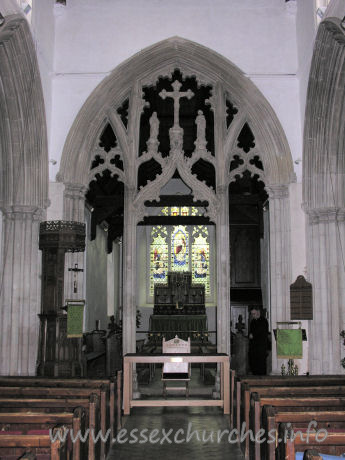 , Great%Bardfield Church - The stone screen is one of only three medieval stone screens of this type in the world...the other two being found at nearby Stebbing, and Trondheim in Norway.