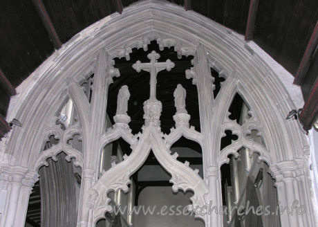 , Great%Bardfield Church - Closer detail of the screen.