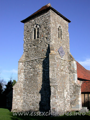 St Andrew, Ashingdon Church - 


The small tower is heavily buttressed, and is constructed of 
Kentish ragstone, like many others in this area.












