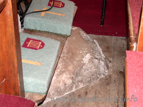 St Laurence & All Saints, Eastwood Church - 



A stone beneath the pews. Thought to be remains from when the 
site was used for Pagan worship.















