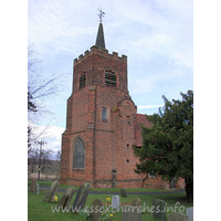 St Michael, Theydon Mount Church - 


The W tower has diagonal buttresses and battlements, and low 
spire. The W window has intersected tracery. The tower has a Dutch style 
staircase.
















