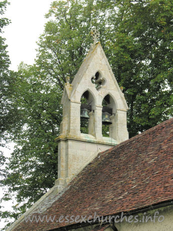 , Little%Chesterford Church - The bellcote is from C19.