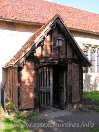 All Saints, Nazeing Church - The S porch is C15.