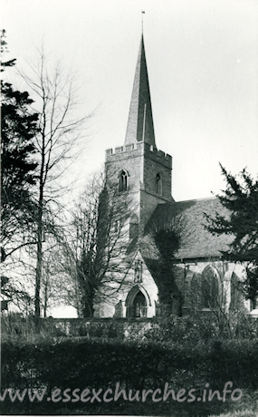 St Giles, Great Hallingbury Church - Dated 1966. One of a set of photos obtained from Ebay. Photographer and copyright details unknown.