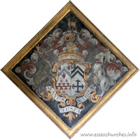 St John & St Giles, Great Easton Church – Hatchment 1