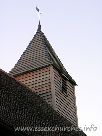 All Saints, Vange Church – As far as I am aware, the belfry now proudly sitting on top of the church is completely new.