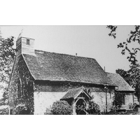 All Saints, Vange Church – Postcard 2: A copy of a picture displayed inside the church, depicting the building in it's working life.