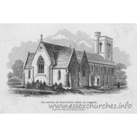 St Thomas of Canterbury, Brentwood Church – Postcard 5: The church at Brentwood, Essex, As altered. Joseph Clarke, Esq. F.S.A. Diocesan Architect. [following changes made during 1856-1857]