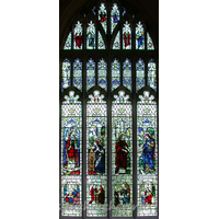 St Mary the Virgin, Saffron Walden Church – Stained Glass 3: To the glory of God and in loving memory of Mary, the wife of John Parkinson Atkinson MDJP.