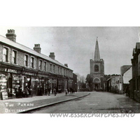 St Peter & St Paul, Dagenham Church – Postcard 1: Church Street, Dagenham, c.1905 Postcard by London Borough of Barking and Dagenham Libraries. Notice the spire sitting on top of the tower - not present today!