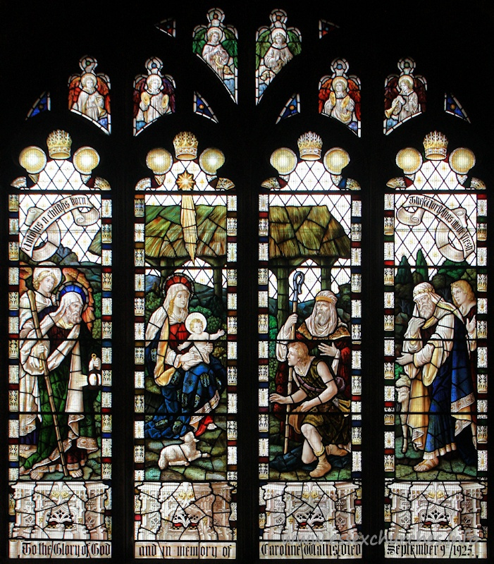 St Mary the Virgin, Prittlewell Church – To the Glory of God and in memory of Caroline Wallis, died September 9th 1925.