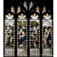 St Mary the Virgin, Prittlewell Church – Stained Glass 1: To the Glory of God and in memory of Caroline Wallis, died September 9th 1925.