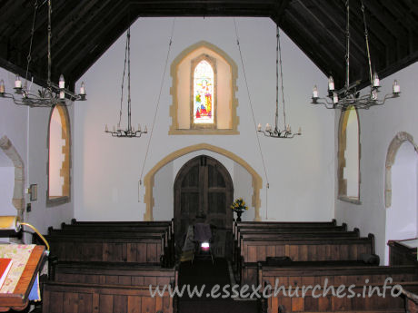 St Mary (Old Church), Frinton-on-Sea Church – Looking west from the chancel.