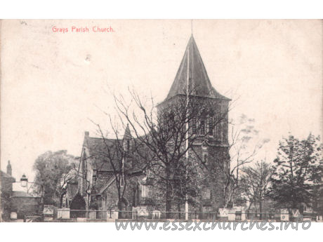 St Peter & St Paul, Grays Church – Postcard - Wilson & Whitworth Ltd., Printers, Grays.