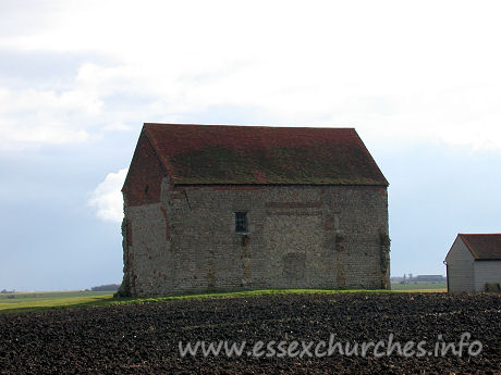 St Peter-on-the-Wall, Bradwell-juxta-Mare Church – The N side of the chapel, from the entrance to the Othona community.