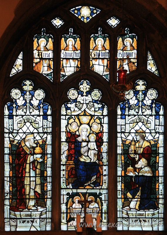 St Andrew, Rochford Church – Arise, shine, for thy light has come. === In memory of Elizabeth Wood who died on 27th ??? 1899.