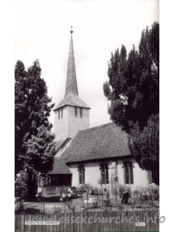 St Mary the Virgin, Shenfield Church – Postcard by Cranley Commercial Calendars, Ilford, Essex.