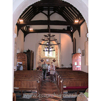 St Andrew, South Shoebury Church – Interior 4: Looking west from the chancel.