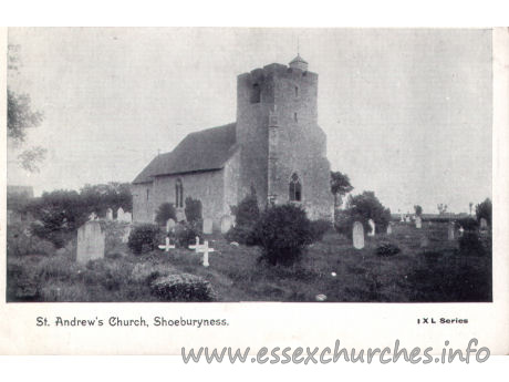St Andrew, South Shoebury Church – Postcard - The IXL Series