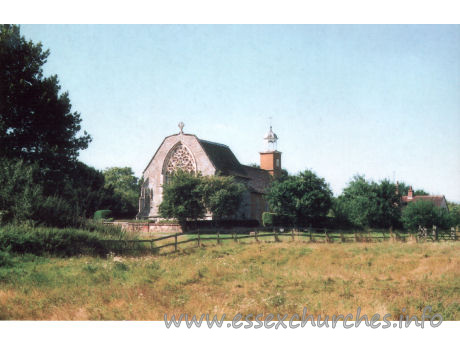 St Mary the Virgin, Tilty Church – Printed by JUST POSTCARDS 020-8533 4000 Originally the chapel at the gates of Tilty Abbey