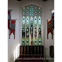 St John the Baptist, Thaxted Church – Interior 3: East Window - Kempe - 1900.