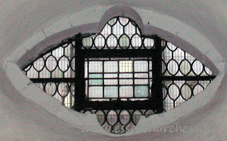 St Helen & St Giles, Rainham Church – These peculiar shaped clerestory windows are likely the result of an eighteenth century alteration.
