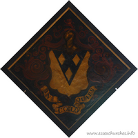 St Giles & All Saints, Orsett Church – Hatchment 11: Probably for John Freeman, of Orsett, who died 30 April 1747. Details taken from Hatchments in Britain: 6, Edited by Peter Summers