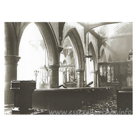 St Giles & All Saints, Orsett Church – Postcard 2: Fire at Orsett Church, July 1926 Both Orsett and Tilbury fire brigades were in attendance at the fire which caused serious damage to the church, much of the roof was destroyed, ancient stained glass was also destroyed. This image was supplied by Steve Pavitt. The original source is, as yet, unknown, but will be credited ASAP. Please visit Steve's superb website, Bygone Grays Thurrock.