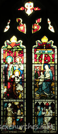 All Saints, Hutton Church – This Christmas window, at the west end, was donated by John Offin, an influential churchwarden, in memory of his uncle Abraham.