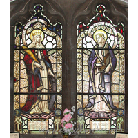 St Alban, Westcliff-on-Sea Church – Stained Glass 3: St Catherine and St Cecilia.