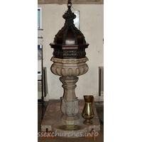 St Alban, Westcliff-on-Sea Church – Miscellaneous 1: Found by Sir Charles Nicholson, in the crypt of St Mary-le-Bow in London, and subsequently bought by him.