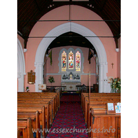 St Catherine, Wickford Church – Interior 1: Looking east towards the chancel.