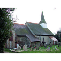 St Mary, Little Burstead Church – Exterior 5: In the N wall of the nave is a Norman window, along with one small C13 lancet.