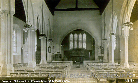 Holy Trinity, Rayleigh Church – No publisher on rear of card, though I suspect it is from PADGETT'S "Haven" Series, Leigh-on-Sea.