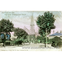 Clifftown Congregational, Southend-on-Sea Church – Postcard 1: Published by J. Adams, Fine Art Depot, Southend-on-Sea.