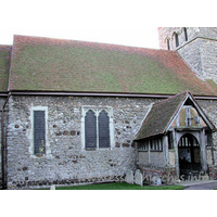 St Mary & All Saints, Great Stambridge Church – Exterior 4: The N nave wall, which also bears evidence of Saxon origins.
